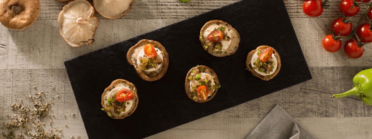 Minipizza de setas